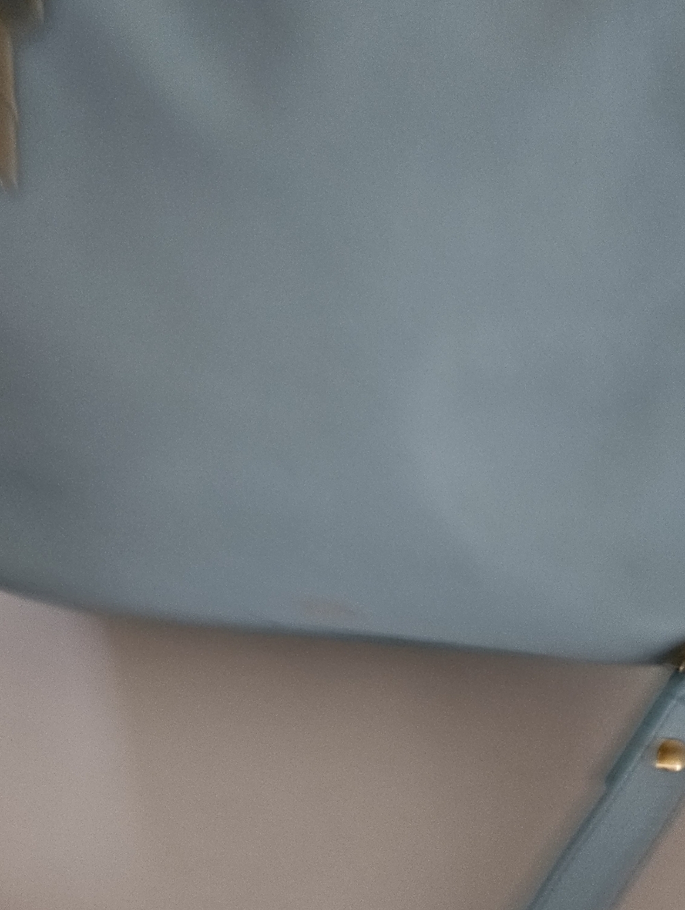 Fossil Leather Crossbody Bag Blue Teal Shoulder Purse Gold Chain Strap Medium. - Picture 6 of 16